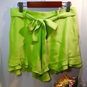 June & Hudson Ruffle Hem Shorts S and XL NWOT
